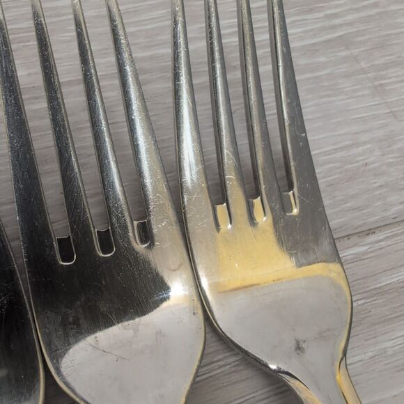 Lot of 17 Pieces SOLIGEN GERMANY 18/10 Stainless & GOLD Accent Flatware - Picture 10 of 13